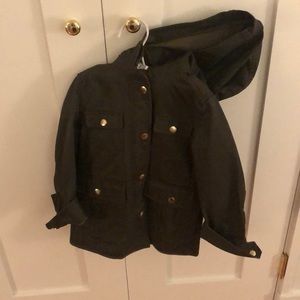 Crewcuts waxed field jacket, girls’ 4/5